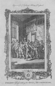 Felton myrdet hertugen av Buckingham, 1773.