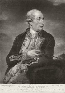 Portrett av George Farmer (1732-79) Kaptein for HMS 