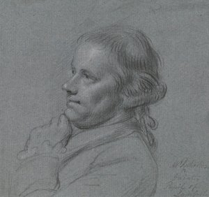 Portrettstudie av John Inigo Richards, RA av Charles Grignion