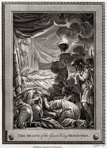 The Death of the Great King Sesostris, Det gamle Egypt, 1775 av Charles Grignion