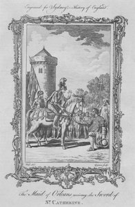 Hushjelpen av Orleans mottar St. Catherines sverd, 1773.
