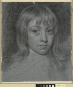 Portrett av Thomas Waller som barn, fullt ansikt til venstre av Charles Grignion d.Y.