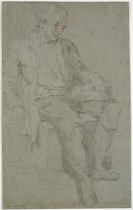 Studie av en sittende ungdom av Charles Grignion d.Æ.