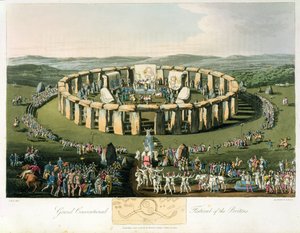 Grand Conventional Festival of the Brits, aquatinted og pub. av Robert Havell (1769-1832) 1815 (akvatint) av Charles Hamilton Smith