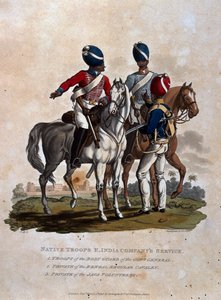 Innfødte tropper, East India Companys tjeneste, tropper fra kroppsvakten til generalguvernøren, menig i Bengal Regular, fra 