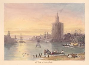 Torre d' Oro i Sevilla av Charles Hamilton Smith