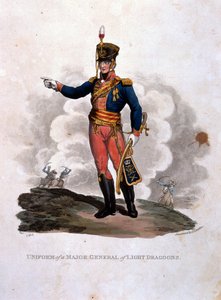 Uniform av en generalmajor av lette dragoner, fra 