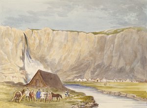 View, Polar Region (wc og grafitt på papir) av Charles Hamilton Smith