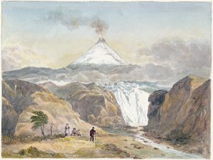 View, Polar Region (wc og grafitt på papir) av Charles Hamilton Smith