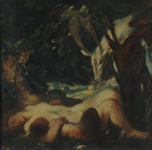 Studie for The Sleeping Wood Nymph, 1903-06