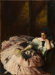 Suvenir av et internasjonalt ballportrett av frøken Kathleen Bruce, 1907.