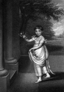 Elizabeth Barrett Moulton-Barrett i en alder av ni, gravert av G. Cook, ca. midten av C19th av Charles Hayter