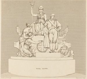 Monument til Earl Howe av Charles Heath after Henry Corbould after John Flaxman