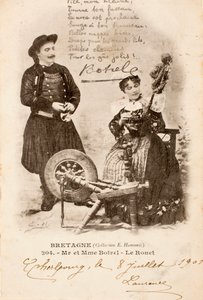 Gammelt postkort / Le Rouet / Bretagne / Frankrike av Augustus Kollner