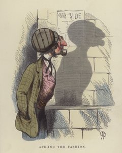 Apeing the fashion (farget gravering)