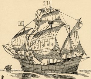 Et skip fra Christopher Columbus tid, 1931