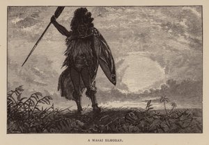 Illustrasjon for Allan Quatermain av H Rider Haggard (gravering) av Charles Henry Malcolm Kerr