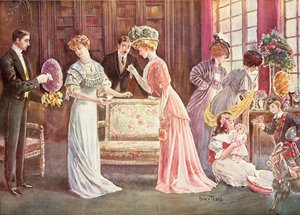 Påskeegg i byen, 1908