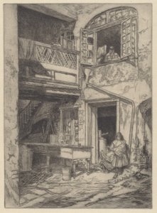En gammel gårdsplass (New Orleans) av Charles Henry White