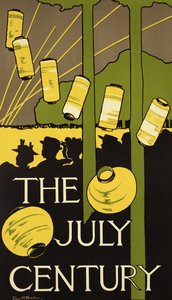 Reproduksjon av en plakat som annonserer juliutgaven av Century Magazine, utgitt i New York