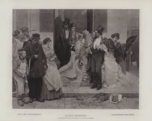 Tidlig morgen, viser kontrasten mellom: Slit og tilfredshet; og Dissipation og Ruin (gravyr) av Charles Hermans