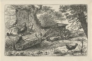 To trillebårer av Charles Howard Hodges (possibly)