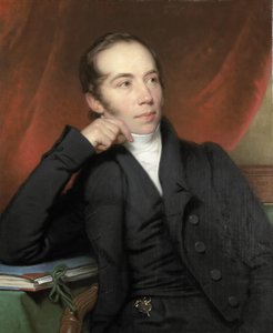 Portrett av Pieter Ernst Hendrik Praetorius, megler, tegner og maler. Styreleder for Rijksmuseum 1852-74 av Charles Howard Hodges