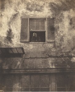 Auguste Vacquerie ved et vindu, Marine Terrace, ca. 1853. Skapere: Charles Hugo, Auguste Vacquerie. av Charles Hugo, Auguste Vacquerie