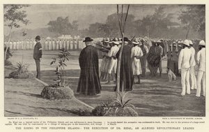 The Rising in the Philippine Islands, henrettelsen av Dr Rizal, en påstått revolusjonær leder