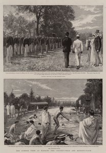 Sommerterminen på Harrow, Cricket-feltet og badeplassen av Charles J. Staniland