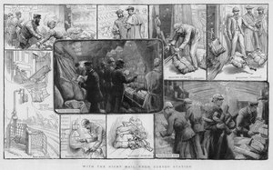 Med nattposten fra Euston Station (gravering) av Charles J. Staniland