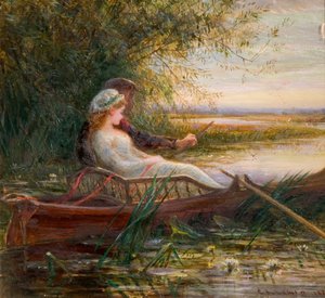 To figurer i en båt, 1881.