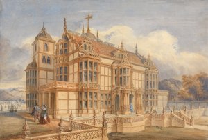 Design for et hus i elisabethansk stil