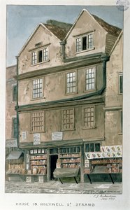 Hus i Holywell Street, Strand, 1871