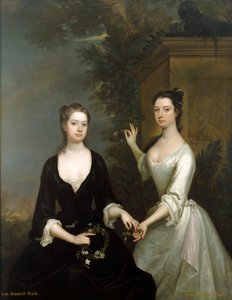 Lady Elizabeth og Lady Henrietta Finch, c1730-c1731