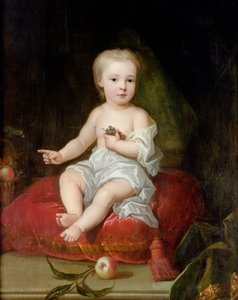Portrett av Holles St. John (1710-38), yngste sønn av Henry, 1. Viscount St. John, som barn, ca. 1711