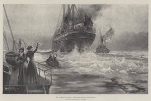 For Englands ære, Transport forlater Southampton av Charles John de Lacy