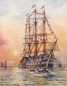 HMS Victory (fargelitografi)