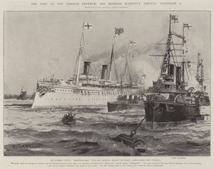 Den tyske keiserens besøk, Hans keiserlige majestets ankomst, 8. november av Charles John de Lacy