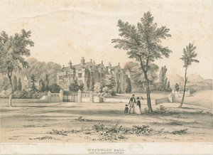 Westwood Hall: tonet litografi, nd [1832-1841]