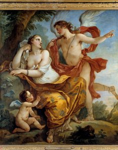 Calypso lytt til rådene fra Love Painting av Charles Joseph Natoire (Charles-Joseph Natoire