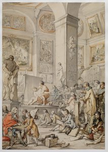 Livsklasse ved Royal Academy of Painting and Sculpture, 1746 av Charles Joseph Natoire