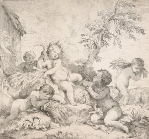 Sommer Sommer, ca. 1735. av Charles Joseph Natoire