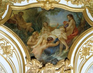 The Nymphs Retracting the Body of Psyche Takmaleri av Charles Joseph Natoire (Charles-Joseph Natoire av Charles Joseph Natoire