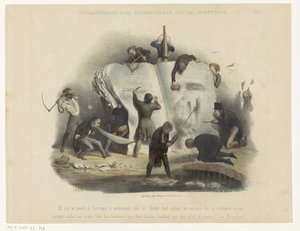 sensurerer på hån Parafrase av karakterene til La Bruyère (tittel på objekt) av Charles Joseph Traviès
