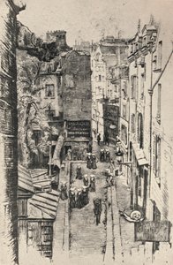 Rue des Pretres-St Severin, 1915 av Charles Jouas