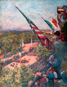 Stor seiersparade, Avenue de la Grand Armee, Paris, Frankrike 14. juli 1919.