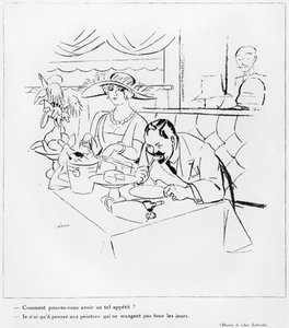 Eating, illustrasjon fra 'The Love of Art', 1925