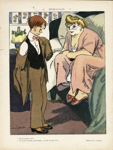 Illustrasjon av Chas-Laborde (1886-1941) i Le Lire, 30.11.12 - Desillusjon - Prostitusjon