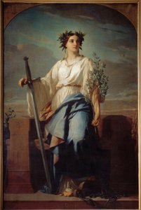 Allegorisk representasjon av republikken Maleri av Charles Landelle